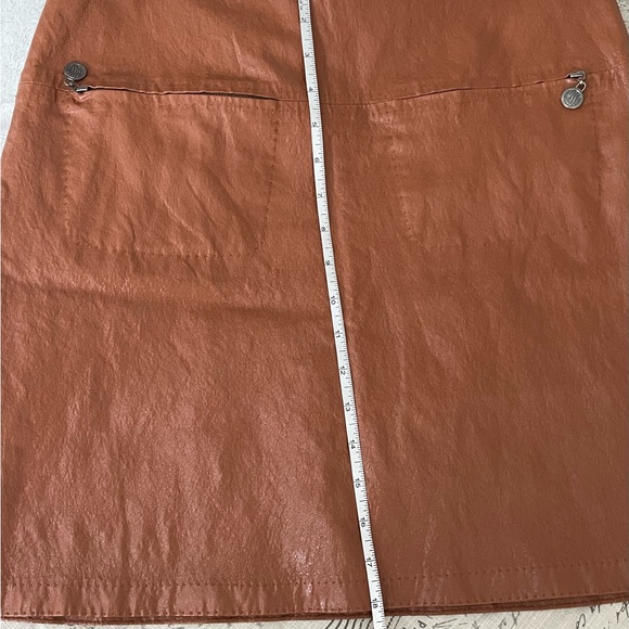 Max Studio Specialty Products M.S.S.P Faux Leather Mini Skirt, Sz 6 - Picture 3 of 9